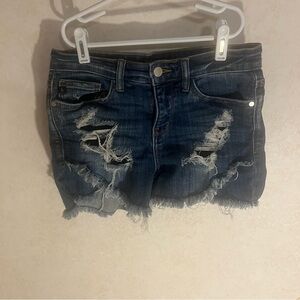 Judy Blue Dark Wash Denim Shorts
